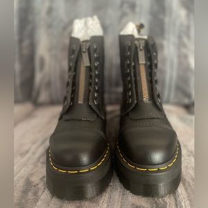 SINCLAIR MILLED NAPPA LEATHER PLATFORM BOOTS - MEN/WOMEN 9 (US) [NEW]